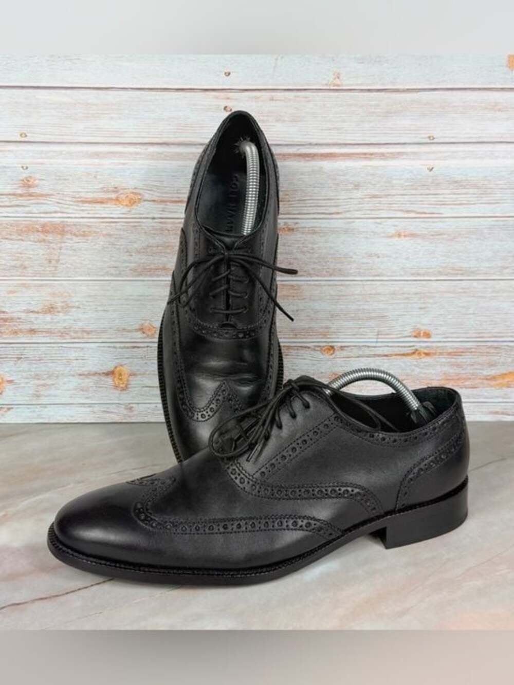 Cole Haan Williams Wingtip II Oxford in Black Leather